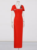 Design-Sensitive Dress Women's 2025 Spring New Fashion Water Drill Splicing High-End Sense Of The Body Bag