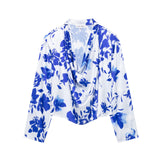 Casing Shirt 2025 Spring And Summer Collar Long-Sleeved Short Leisure Shirt
