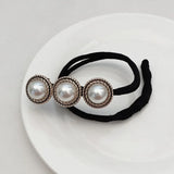 Pearls Magic Bun Maker Hairbands Donut Pearl Flower Hair Bands Fashion Girls DIY Hairstyle Headband Tools