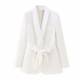 Women's Dress French Belt Dress Small Suit Jacket + Casual