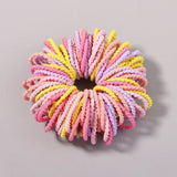 100Pcs/lot Hair Bands Girls Candy Color Elastic Rubber Band Hair Bands Child Baby Headband Scrunchie Kids Hair