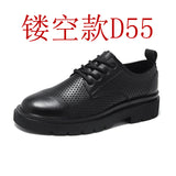 Zingj New Small Leather Shoes Male British Wind Large Size Men's Shoes 45 46 Black Tie Belt Ancient Trend Shoes