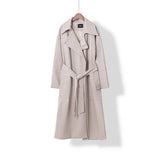 2021 oversized leather trench coat for women womens clothes Long soft faux leather Jacket