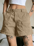 Denim Straight Leg Cargo Shorts- Outfit