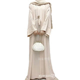 Robe Skirt Coat Women's Explosive Middle East Turkey Solid Color Big-Size Cardigan 2