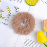 Inches New Winter Women Plush Scrunchie Girls Elastic Hair Bands Ponytail Holder Hair Rope Ties Headwear Hair