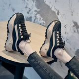 Zingj Sports Shoes Female 2023 Summer Rubber PU Color Cake Platform Bottom Lightweight Casual Fashion Dad Shoes