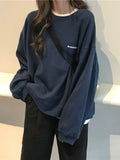 plain oversized sweatshirt with
