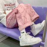 Street Apparel Wide Leg Pants Women Korean Fashion Loose Spring Autumn Design Sense Summer Thin Sweet Cool Ins