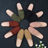 Bottom Half Slippers Women Fashion Side Head Casual Lazy Outside Wearing Muller Shoes Size