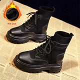 Women Fashion Autumn and Winter Nude Boots 2022 New Casual Women Shoes Short Boots Woman British Style Botas De