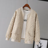Zingj Baseball Jacket 2024 New Korean Version Fall Loose Casual Little Jacket Foreign Style Jacket-Outfit