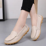 Women Flats Ballet Shoes Woman Cut Out Leather Breathable Moccasins Women Boat Shoes Ballerina Ladies Casual