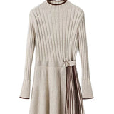 And Winter With Coat Knitted Dress Women's Long-Tender Large-Size Loose 100-Folded Cashmere Sweater Dress