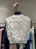 Knitted Vest Summer Cardigan Women Casual Loose Ladies Tops Womens Tassels Vest Sleeveless Blouse 2023 New