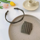 New Women Girls Portable Stretch Fold Hairbands Sweet Headband Convenience Hair Hold Hoop Decorate Fashion Hair