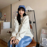 Spring Autumn Woman's Hoodies Oversize Female Loose Cotton Solid Thin Sweatshirts Lady