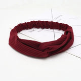 Headband Cross Top Knot Elastic Hair Bands Soft Solid Color Girls Hairband Hair Accessories Twisted Knotted