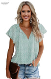 Sleeves Shirt Summer Bow Lace Up Polka Dot Female Ruffle Pullover Vintage Blusa Muyogrt shirts Blouses womens sexy