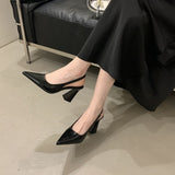 Chinese-Style Ocean Gas High-End After-Empty Bag Head Sandals Summer New French-Style High-Heeled High-Heeled