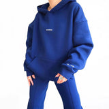 And Winter 2025 New Casual Jacket Set Plus Velvet Long Sleeve Fashion Thick Trousers Two Sets Of