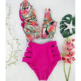 New High Waist Bikini Swimwear Women Swimsuit Ruffle Bikinis Set Swimming Suit Bathing Suit Summer Biquini