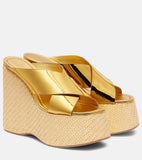 Slope And Cool Slippers Women Fashion In The Summer Of 2025 New Dew Grass Thick Bottom High Hefty Water Table Slippers