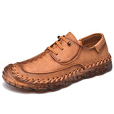 Zingj Men's Baotou Leather Shoes In Spring Korean Sports Trend Daily Casual Shoes Collision-Proof Men's