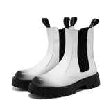 Zingj Size Men's Martens 45 British Wind Chelsea Men's Boots 46 Winter Cargo High-Top Leather Boots And Down