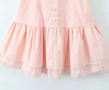 Embroidery Floral Corset Sling Strap Layered Hem Mini Dress-Outfit