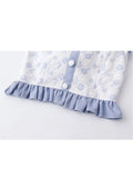 Bow Crop Tops 2022 Summer Camisole Fashion Vintage Casual Female Print Tank Top Sexy Sleeveless Off Shoulder Kawaii