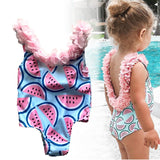 Girl One-Piece Swimsuit Suits Toddler Infant princess Girls Watermelon 3D Flower Swimwear Swimming Kids Holiday Beach Wear 211-0-Outfit