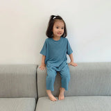 Years Solid Color Baby Clothes Set Summer Modal Newborn Baby Boys Girls Clothes 2PCS Baby Pajamas Unisex Kids Clothing