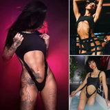 Women Bandage Romper Playsuit Sleeveless Ladies Women Bodysuit Leotard Thong Bodysuit Sleeveless Hollow out Jumpsuit