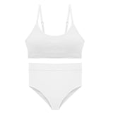 Seamless Tanks Tops Bras Set Female Underwear Wireless Bra Crop Top Women High Waist Underpants Soft Bralette