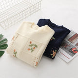 and autumn fashion and leisure new style Korean wild round neck pullover knit sweater women Western style wild