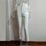 Casual High Waist Pure Color