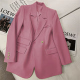 Zingj Spring And Autumn New 2024 Korean Version Of The Suit Jacket Female Minority Spring And Autumn Temperament Long Sleeve Casual Retro