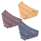 M-XL Seamless Ice Silk Women Panties Sexy Pantys Solid Colors Breathable Pantys Underwear For Girls Lingerie Hollow
