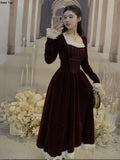 Sweet Lace Patchwork Princess Dresses Women's French Elegant Birthday Evening Party Slim Vestidos Ladies Spring Y2k