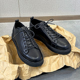 Leather Shoes Male British Casual Suit Shoes Youth Versatile Black Small Leather Shoes Korean Version Trend Retro