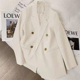 Zingj Spring And Autumn Outfit Fried Street Loose Leisure Versatile Autumn Suit Jacket Female Korean Black Suit