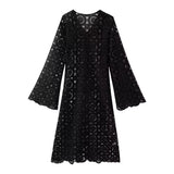 Zingj Women's Wear 2024 Summer New Lace Embroidered Hollowed-Out