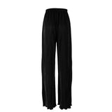 Women's Shirt Pleated Two Piece Set Loose High Waist Wide Leg Pants Suit 2022 Casual Elegant Office Ladies Female