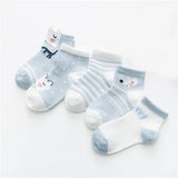 Pairs/Lot 0-2Yrs Baby Socks Summer Mesh Cotton Cartoon Animal Kids Socks Girls Cute Newborn Boy Toddler Socks Baby