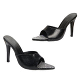 New Golden Diamond Fashion Pointed High-Heeled Sandals Slippers Women