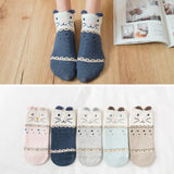 New Arrivl Women Cotton Socks Pink Cute Cat Ankle Socks Short Women Socks Casual Animal Ear Red Heart Gril Socks