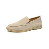 Zingj New Shallow Mouth Loafers Male Fur A Foot Pedal Small Leather Shoes Frosted Flat Sole Foot Shoes