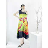 Folded High-End French Long-Press Dress Femininity Dinner High-End Sleeveless