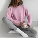 2025 Elegant Soft Thicker Round Collar Sweater + Fishtail Skirt Two Sets Of Women's OL Wind Top + Skirt